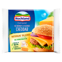 Hochland Ser kremowy Cheddar w plastrach (130 g)