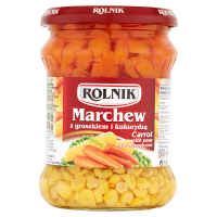 Rolnik Marchew z groszkiem i kukurydzą