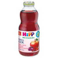 HiPP BIO Herbatka & Sok Bio z dzikiej róży z sokiem z czerwonych owoców po 4. miesiącu (500 ml)