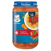 Gerber Junior Spaghetti po bolońsku po 12 miesiącu (250 g)