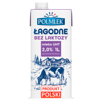 Łagodne Mleko UHT bez laktozy 2% (1 l)