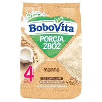 BoboVita Porcja Zbóż Kaszka mleczna manna po 4 miesiącu