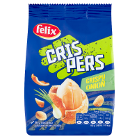 Felix Crispers Orzeszki ziemne smażone w skorupce o smaku cebulowym (125 g)