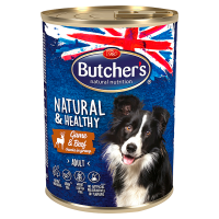 Butcher's Natural & Healthy Karma dla dorosłych psów kawałki w sosie z dziczyzną i wołowiną (400 g)