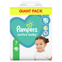 Pampers Active Baby, rozmiar 7, 15 kg+ (52 szt)