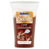 Bakoma deser Satino czekoladowy z bitą śmietaną (170g)