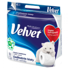 Velvet Delikatnie Biały Papier toaletowy (4 szt)
