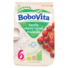 BoboVita kaszka mleczno-ryżowa o smaku truskawkowym po 6 miesiącu