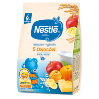 Nestlé Kaszka mleczno-ryżowa 5 owoców po 9 miesiącu (230 g)