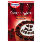 Dr.Oetker Literki i cyferki z czekolady deserowej