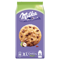 Milka Cookies xl hazelnut ciastka z czekoladą i orzechami (184 g)