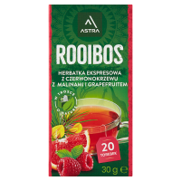 Astra Rooibos Herbata ekspresowa z malinami i grapefruitem (20 szt)