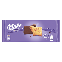 Milka Choco Mooo Ciastka oblane czekoladą mleczną z mleka alpejskiego (120 g)
