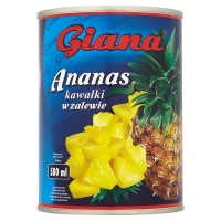 Giana Ananas kawałki w zalewie (565 g)
