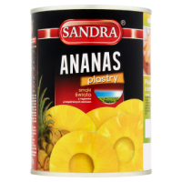 Sandra Ananas plastry (565 g)