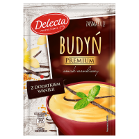 Delecta Budyń Premium smak waniliowy z dodatkiem wanilii (47 g)