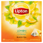 Lipton Herbata czarna aromatyzowana cytryna piramidki