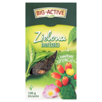 Big-Active Herbata liściasta zielona z kawałkami opuncji (100 g)