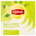 Lipton Herbata zielona o smaku cytrusowym koperty (100 szt)