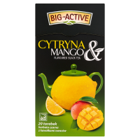 Big-Active Cytryna & Mango Herbata czarna z kawałkami owoców