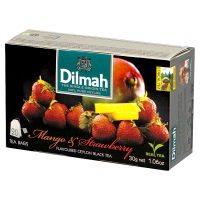 Dilmah Cejlońska czarna herbata z aromatem mango i truskawki (20 szt)
