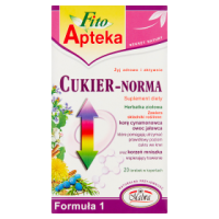 Fito Apteka Formuła 1 Cukier-Norma Suplement diety Herbatka ziołowa (20 szt)
