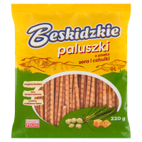 Aksam Beskidzkie Paluszki o smaku ser cebulka (220 g)