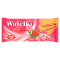 Wadowice Skawa Wafelki jogurtowe o smaku truskawkowym (180 g)