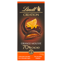 Lindt 70% Gorzka czekolada nadziewana musem i nadzieniem pomarańczowym (150 g)