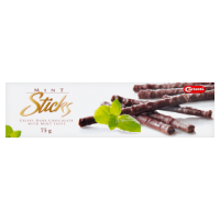 Carletti Sticks Paluszki z czekolady deserowej o smaku miętowym (75 g)