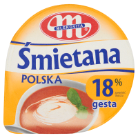 Mlekovita Śmietana Polska gęsta 18% (200 g)