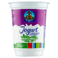 Łowicz Jogurt łowicki naturalny bez laktozy (200 g)