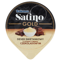 Bakoma Satino Gold Deser śmietankowy z sosem o smaku czekoladowo-pralinowym