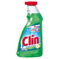 Clin Windows & Glass Środek do czyszczenia okien z alkoholem jablko opakowanie uzupełniające (500 ml)