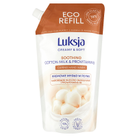Luksja Creamy Cotton Milk & Vitamins Kremowe mydło w płynie opakowanie uzupełniające (900 ml)