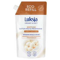 Luksja Creamy Cotton Milk & Vitamins Kremowe mydło w płynie opakowanie uzupełniające (400 ml)