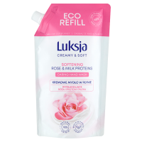 Luksja Creamy Rose Petals & Milk Proteins Kremowe mydło w płynie opakowanie uzupełniające (400 ml)