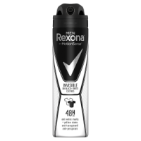 Rexona Men Invisible Black + White Antyperspirant w aerozolu dla mężczyzn (150 ml)