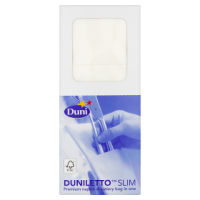Duni Duniletto Slim Serwetki Dunisoft na sztućce White 33 cm x 40 cm (65 szt)