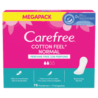 Carefree Cotton Wkładki higieniczne nieperfumowane (76 szt)
