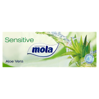 Mola Sensitive Chusteczki higieniczne 3 warstwowe Aloe Vera 10x10 szt