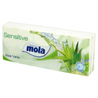 Mola Sensitive Chusteczki higieniczne 3 warstwowe Aloe Vera 10x10 szt (10 szt)