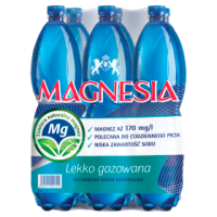 Magnesia Naturalna woda mineralna lekko gazowana (zgrzewka) (6X1,5 l)