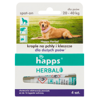 Happs Herbal Krople na pchły i kleszcze dla dużych psów (4x4ml)