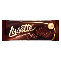 Lusette czekoladowy kruchy wafelek przekładany kremem (50 g)