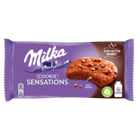 Milka Sensations Ciastka kakaowe z kawałkami czekolady mlecznej (156 g)