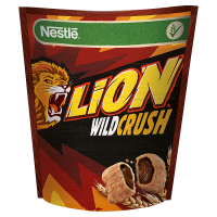 Nestlé Lion WildCrush Chrupiące płatki z nadzieniem o smaki karmelowo-czekoladowym (350 g)