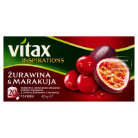 Vitax Inspirations Żurawina & Marakuja Herbatka ziołowo-owocowa