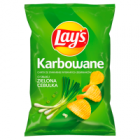 Lay's Chipsy ziemniaczane karbowane o smaku zielonej cebulki