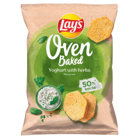 Lay's Oven Baked Pieczone formowane chipsy ziemniaczane o smaku jogurtu z ziołami